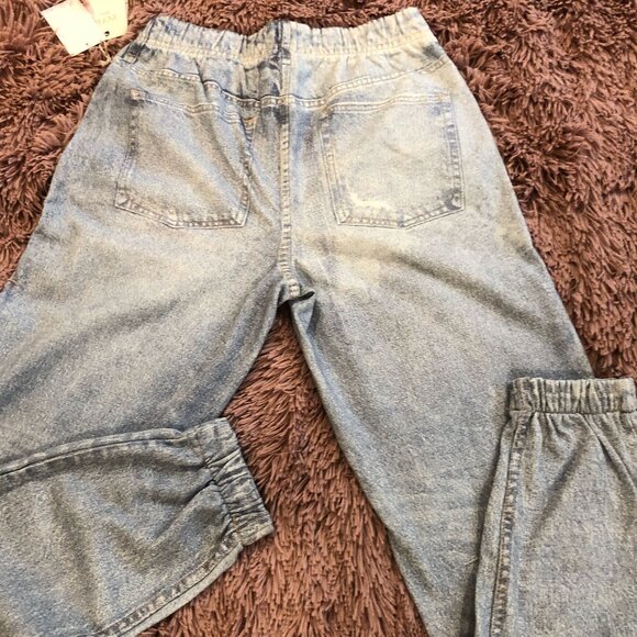 SOLD♥️SOLD♥️♥️NWT*ECRU FAUX LASER JOGGER SWEATPANT*M*LIKE RAG BONE MIRAMAR*NEW - Picture 8 of 16